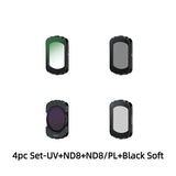 DJI OSMO POKET3 UV Magnetic Filter Kit UV CPL ND8/16/32/64 NDPL Black