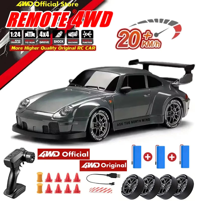 4WD Remote Control Drift Car Full Size 1:24 Mini Remote Control Racing