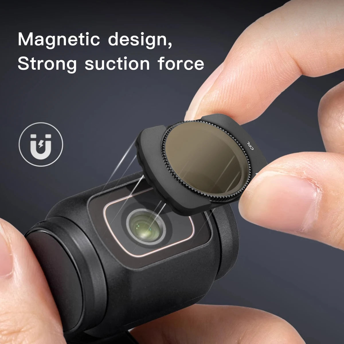 DJI OSMO POKET3 UV Magnetic Filter Kit UV CPL ND8/16/32/64 NDPL Black