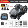 L600 PRO MAX GPS Drone Professional 8K HD Dual Camera 3-axis Gimbal Aerial Photography 2 Batteries 5G FPV Brushless Motor 360° Laser Avoiding Obstacle with Large Screen Remote Control Dron Folding Quadcopter RC Drones Toys G