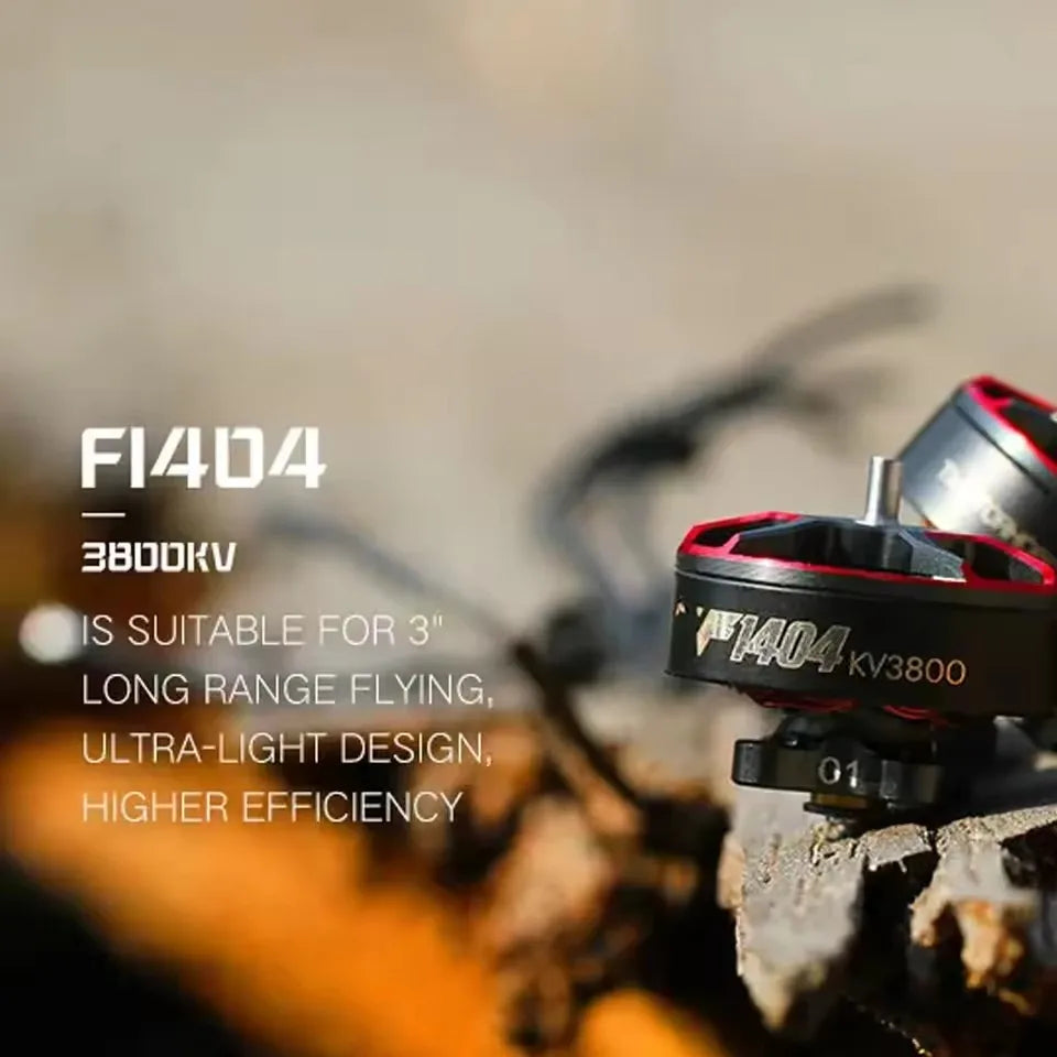 T-Motor F1404 1404 2900 3800 4600KV 3-4S Lipo FPV Brushless Motor 1.5mm Shaft 2.5-4inch Cinewhoop Dutcted RC Racing Drones