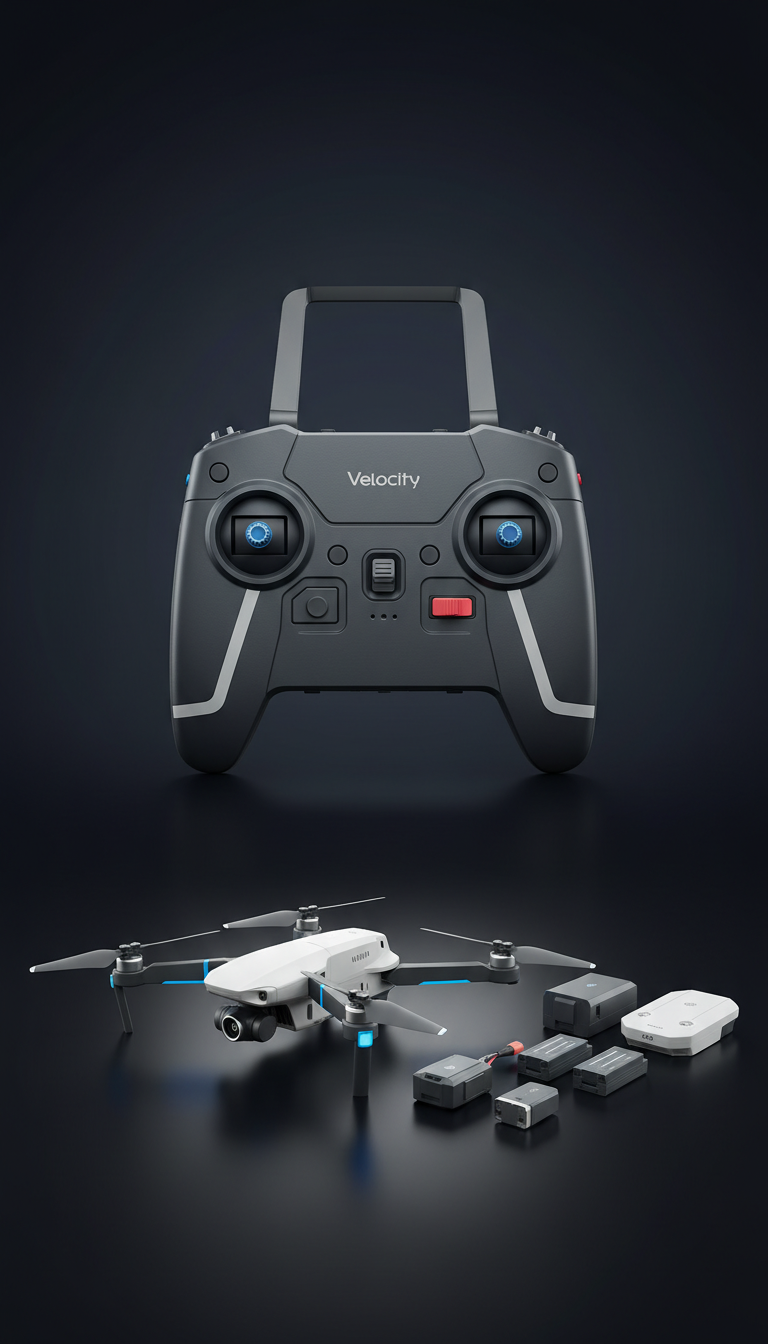 Controlador RC Velocity con pantalla LCD
