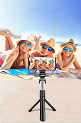 3 In 1 Tripod Bluetooth Selfie Stick with Fill Light for Smartphone
