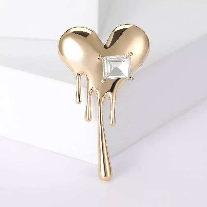 Beaut&Berry Valentine Day Love Brooches for Women Unisex High Quality Cubic Rhinestone Heart Pins Party Casual Accessories Beaut&Berry Valentine Day Love Brooches for Women Unisex High Quality Cubic Rhinestone Heart Pins Party Casual Accessories