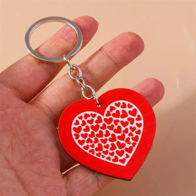 Cute Wooden Love Heart Pendant Keychains for Women Men Car Key Handbag Purse Hanging Keyrings Accessories DIY Jewelry Gifts Cute Wooden Love Heart Pendant Keychains for Women Men Car Key Handbag Purse Hanging Keyrings Accessories DIY Jewelry Gifts
