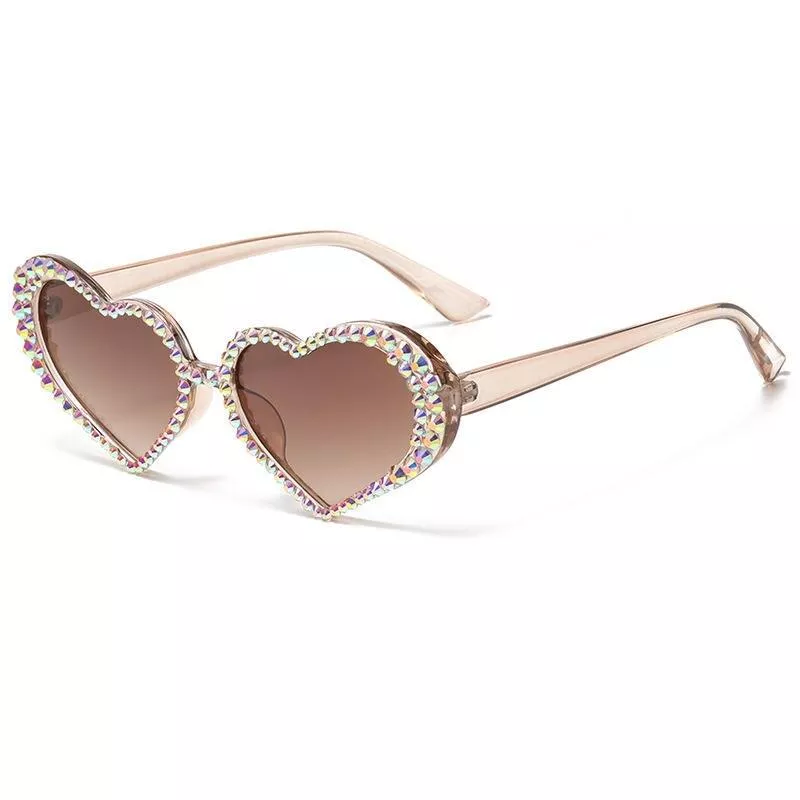 Heart Shaped Diamond Sunglasses Women Luxury Shiny Rhinestone Sun Glasses Female Small Frame UV400 Eyewear Oculos De Sol Feminin Heart Shaped Diamond Sunglasses Women Luxury Shiny Rhinestone Sun Glasses Female Small Frame UV400 Eyewear Oculos De Sol Feminin