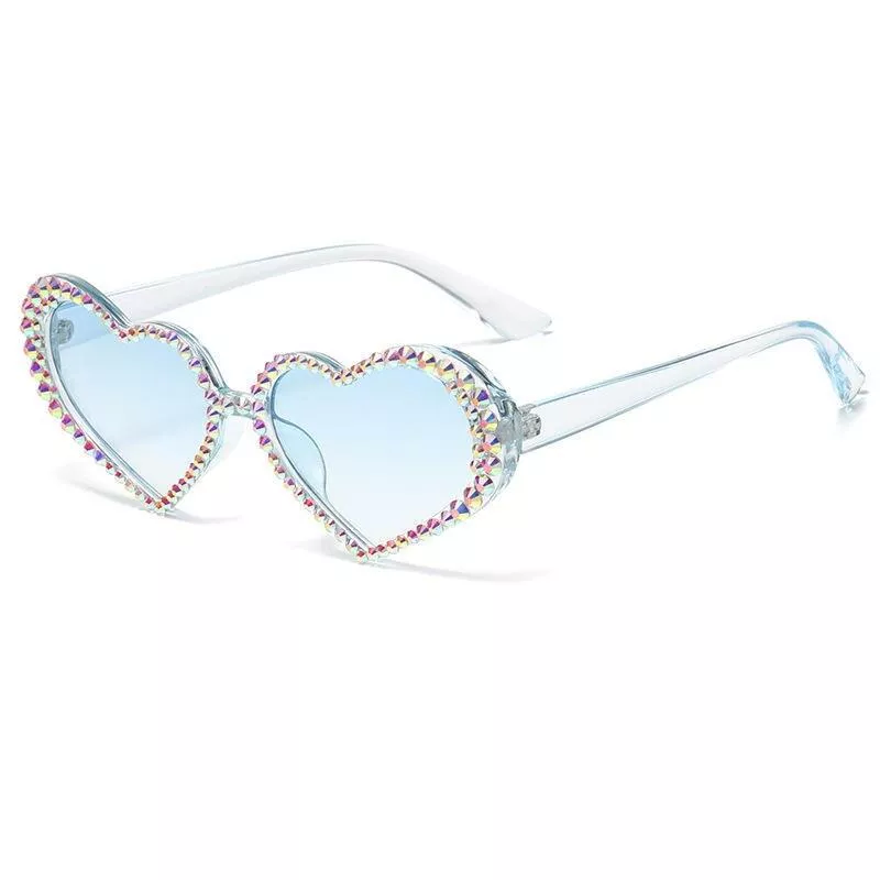 Heart Shaped Diamond Sunglasses Women Luxury Shiny Rhinestone Sun Glasses Female Small Frame UV400 Eyewear Oculos De Sol Feminin Heart Shaped Diamond Sunglasses Women Luxury Shiny Rhinestone Sun Glasses Female Small Frame UV400 Eyewear Oculos De Sol Feminin